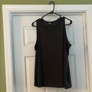 Old Navy Women's Charcoal Ribbed Tank Top